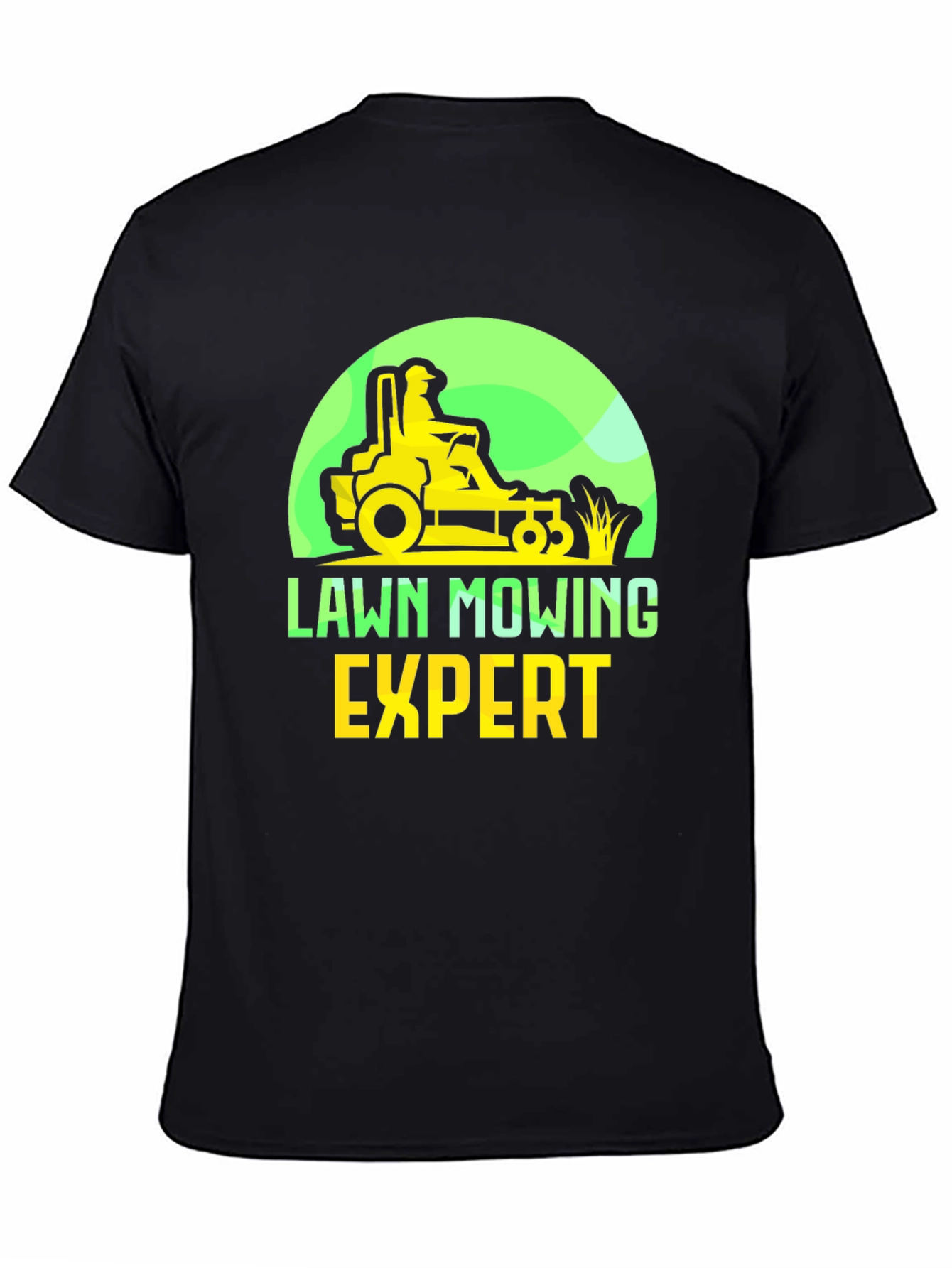 Lawn Mowing Expert T-Shirt - Ride-On Mower Graphic Tee