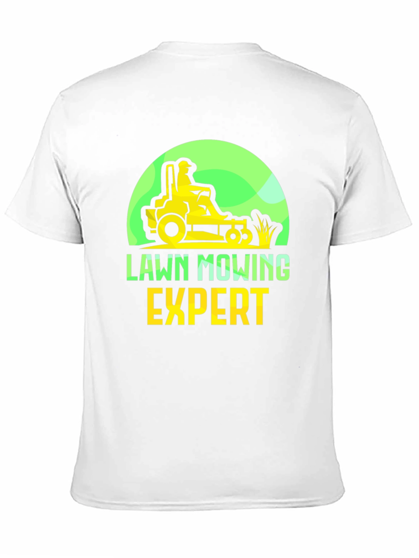 Lawn Mowing Expert T-Shirt - Ride-On Mower Graphic Tee