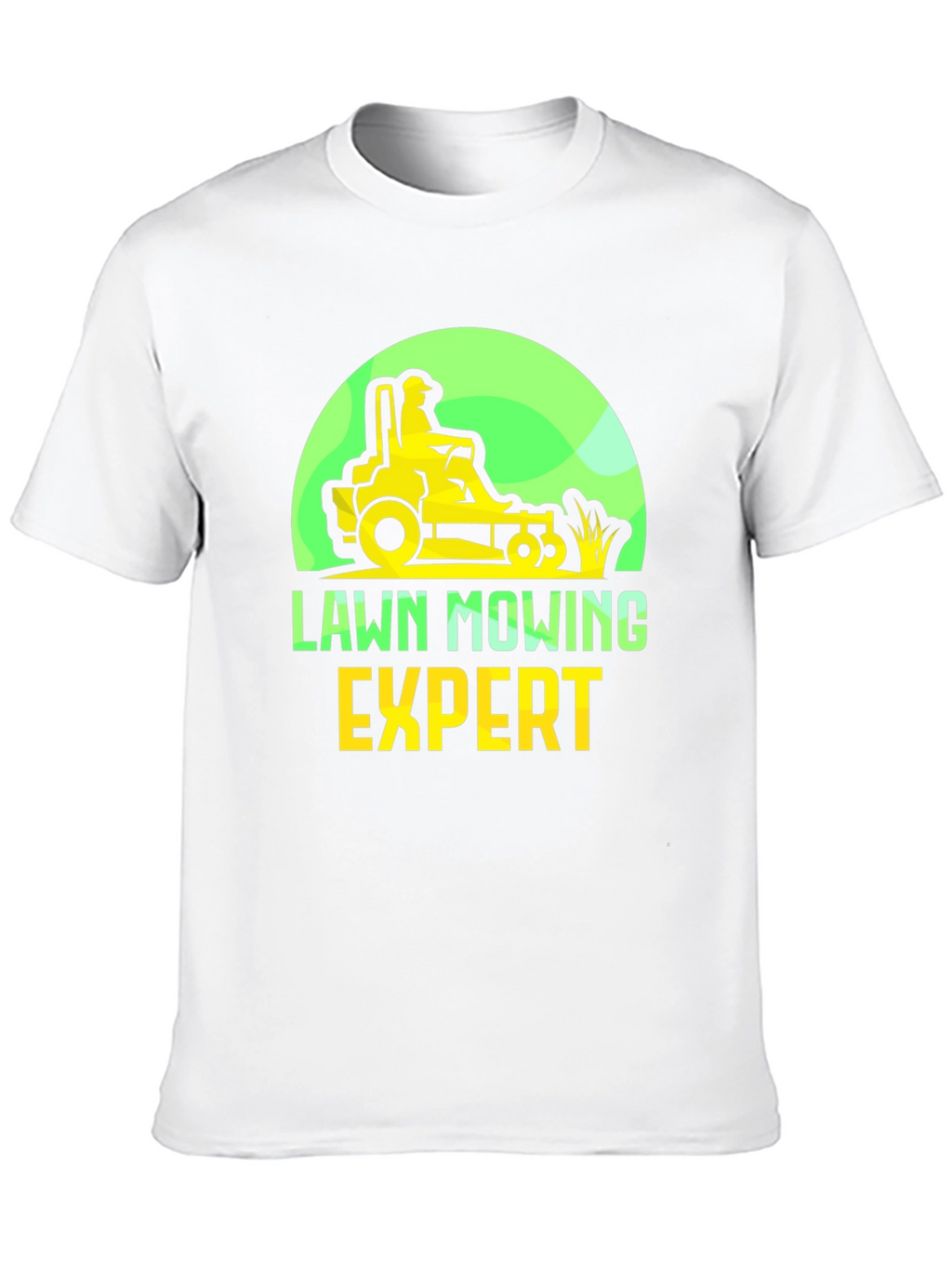 Lawn Mowing Expert T-Shirt - Ride-On Mower Graphic Tee