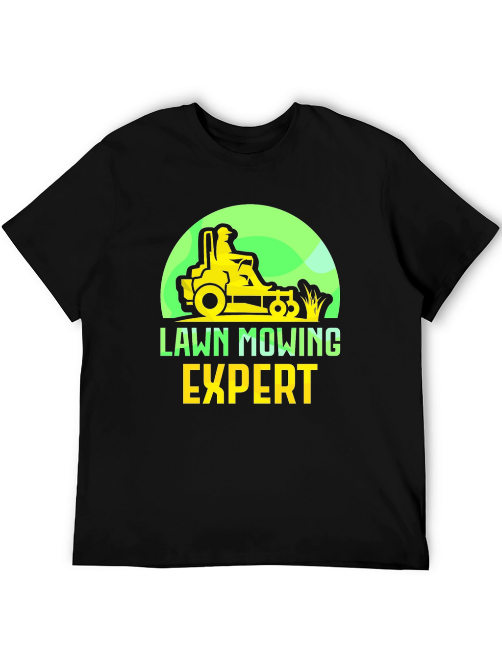 Lawn Mowing Expert T-Shirt - Ride-On Mower Graphic Tee