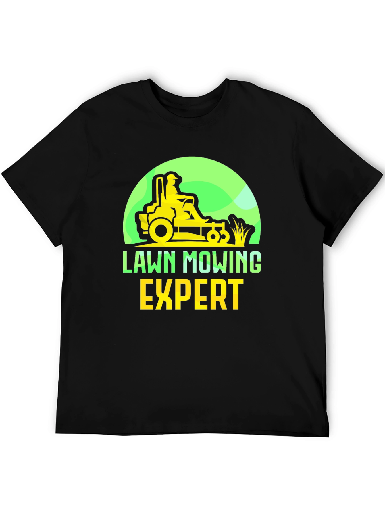 Lawn Mowing Expert T-Shirt - Ride-On Mower Graphic Tee