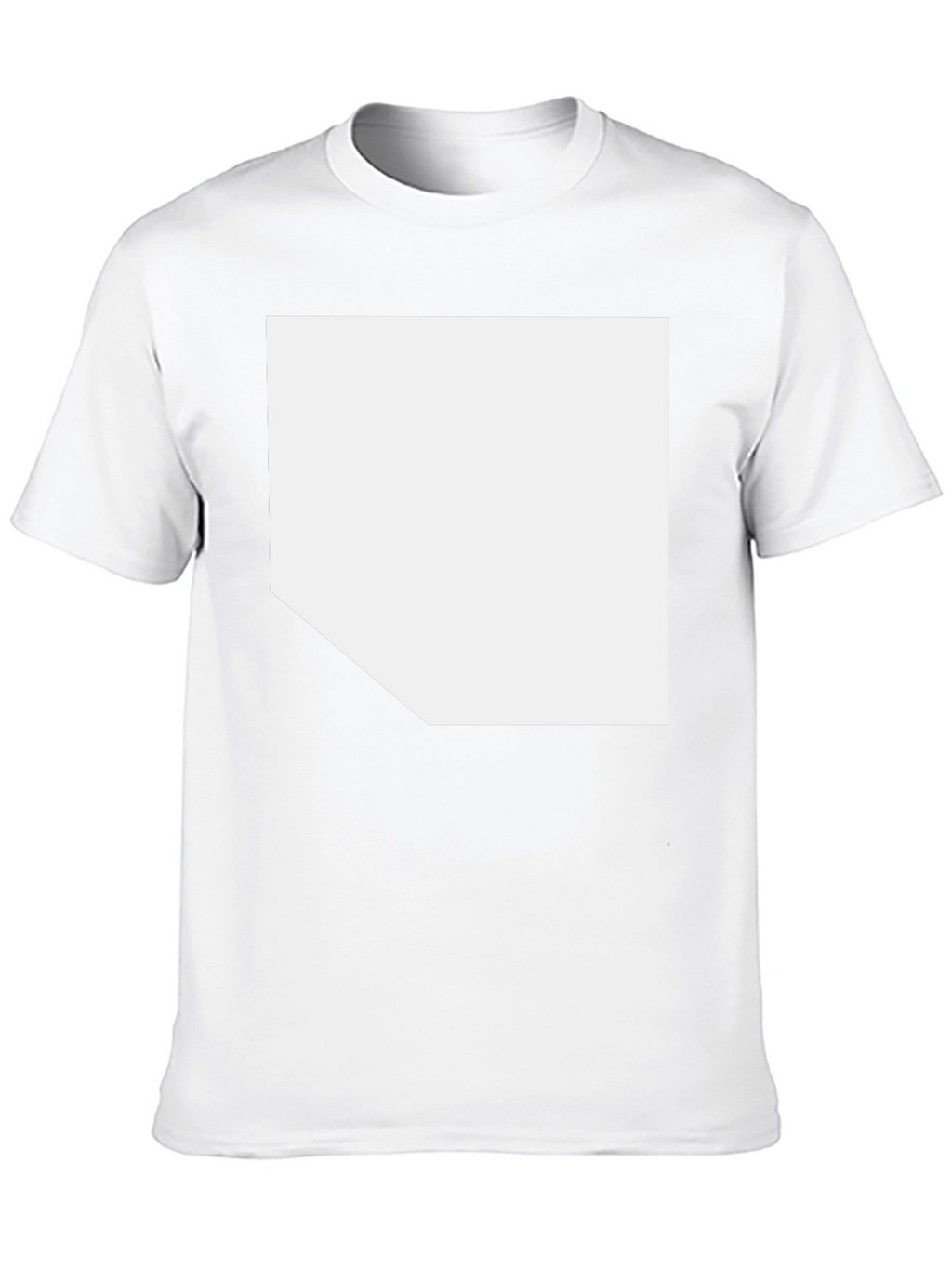 Mens Black Casual T-Shirt with Custom Print Area