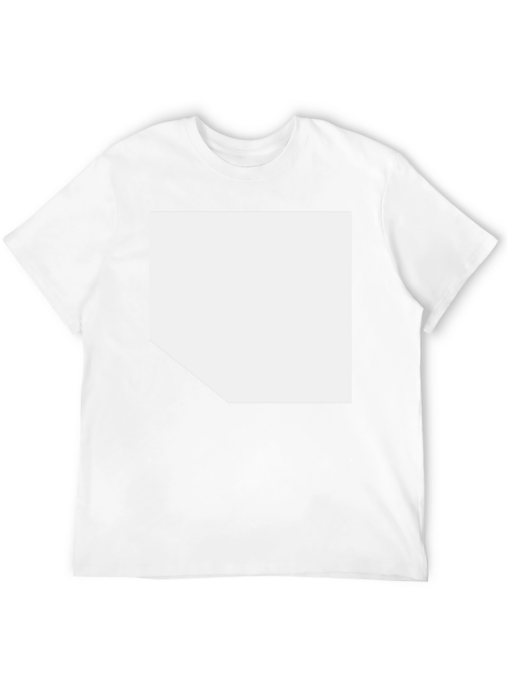 Mens Black Casual T-Shirt with Custom Print Area