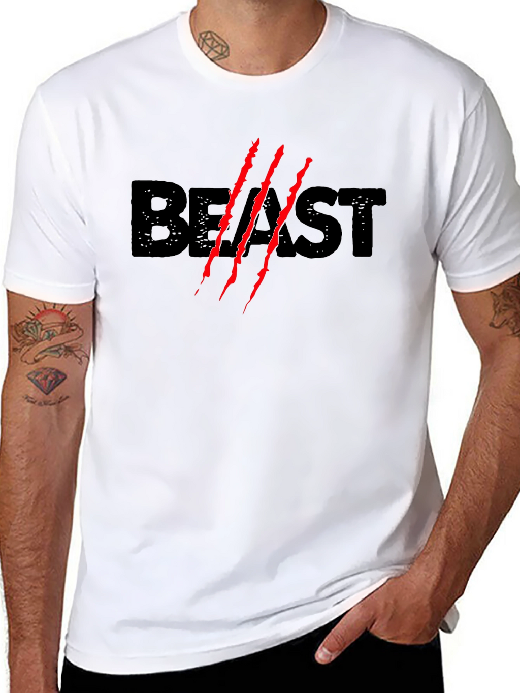 Beast Mode Claw Graphic Tee - Black T-Shirt