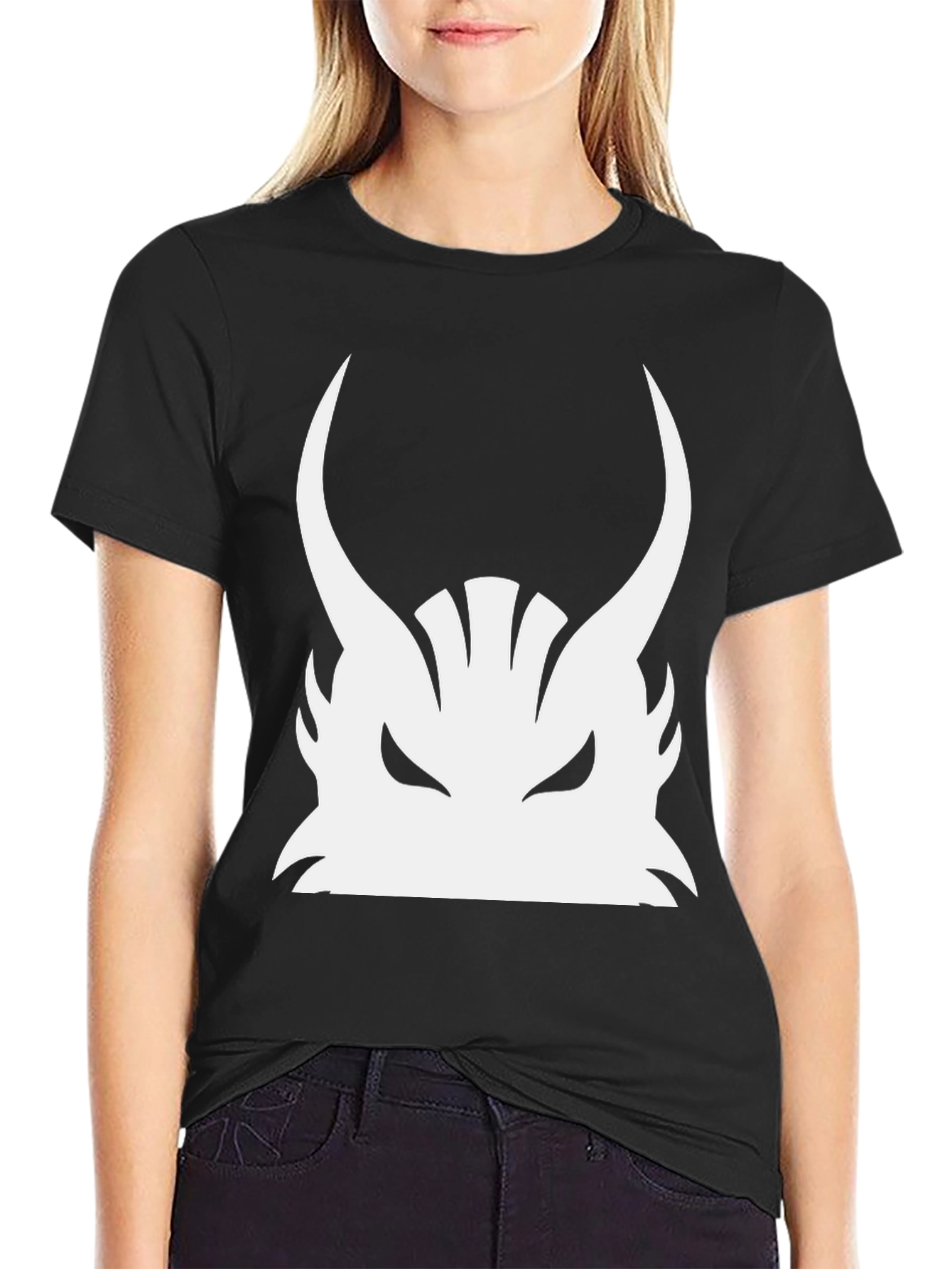 Horned Beast Graphic Tee - Black
