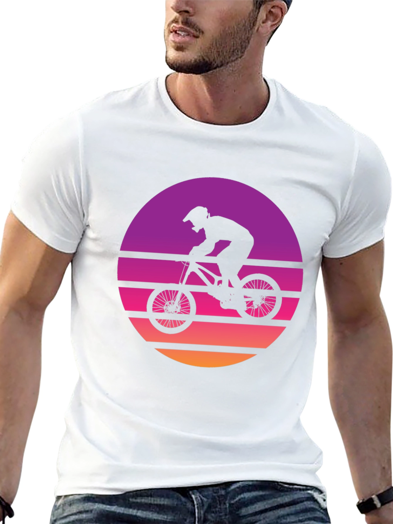 Retro Mountain Biker Graphic Tee