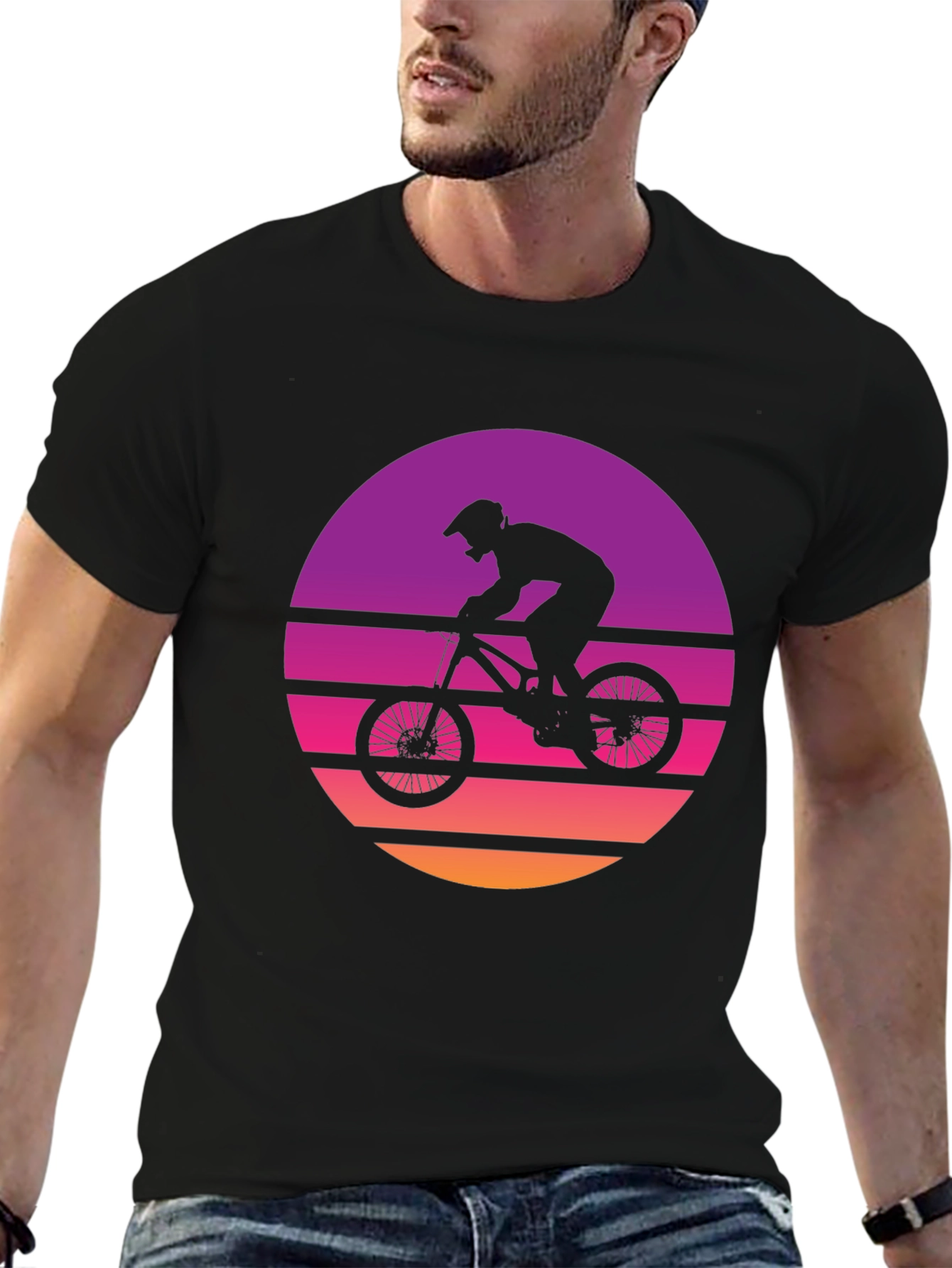 Retro Mountain Biker Graphic Tee