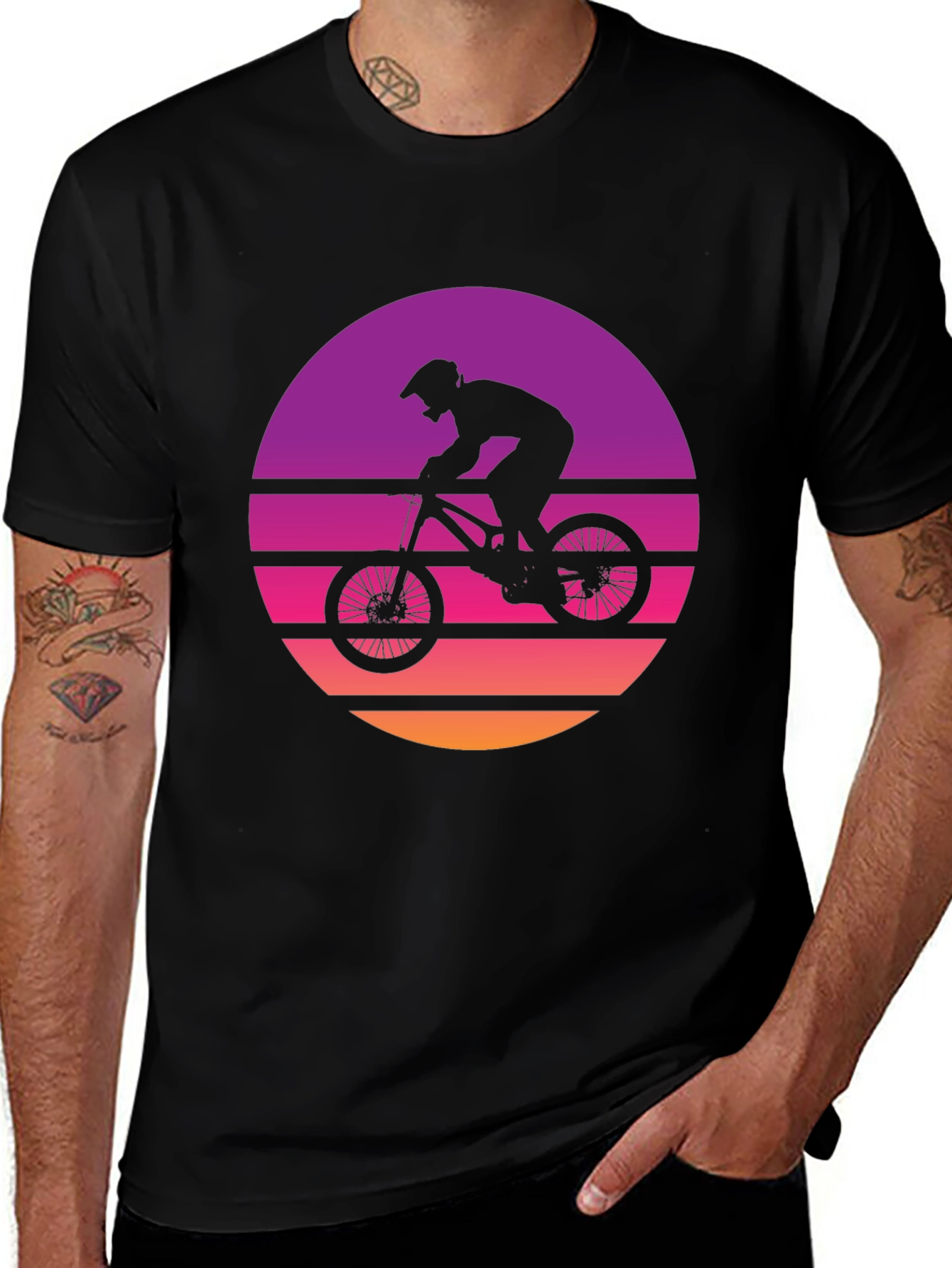 Retro Mountain Biker Graphic Tee