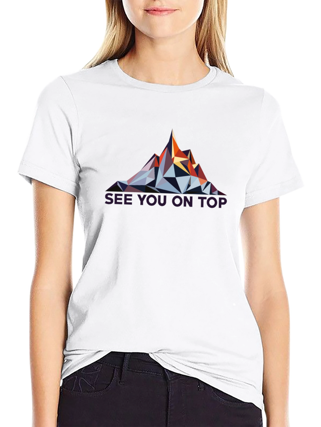 Geometric Mountain Peak T-Shirt