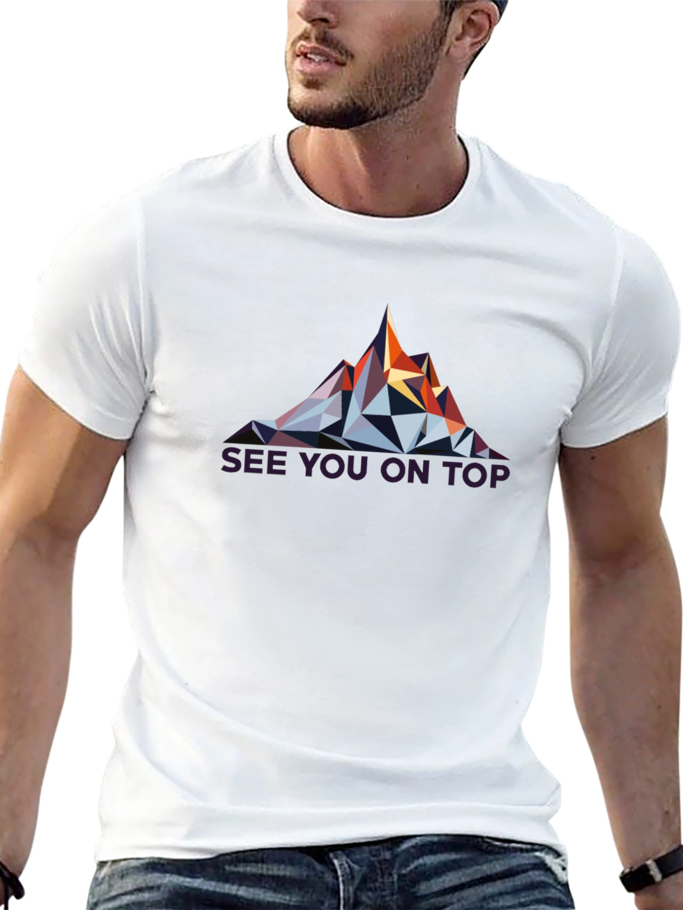 Geometric Mountain Peak T-Shirt
