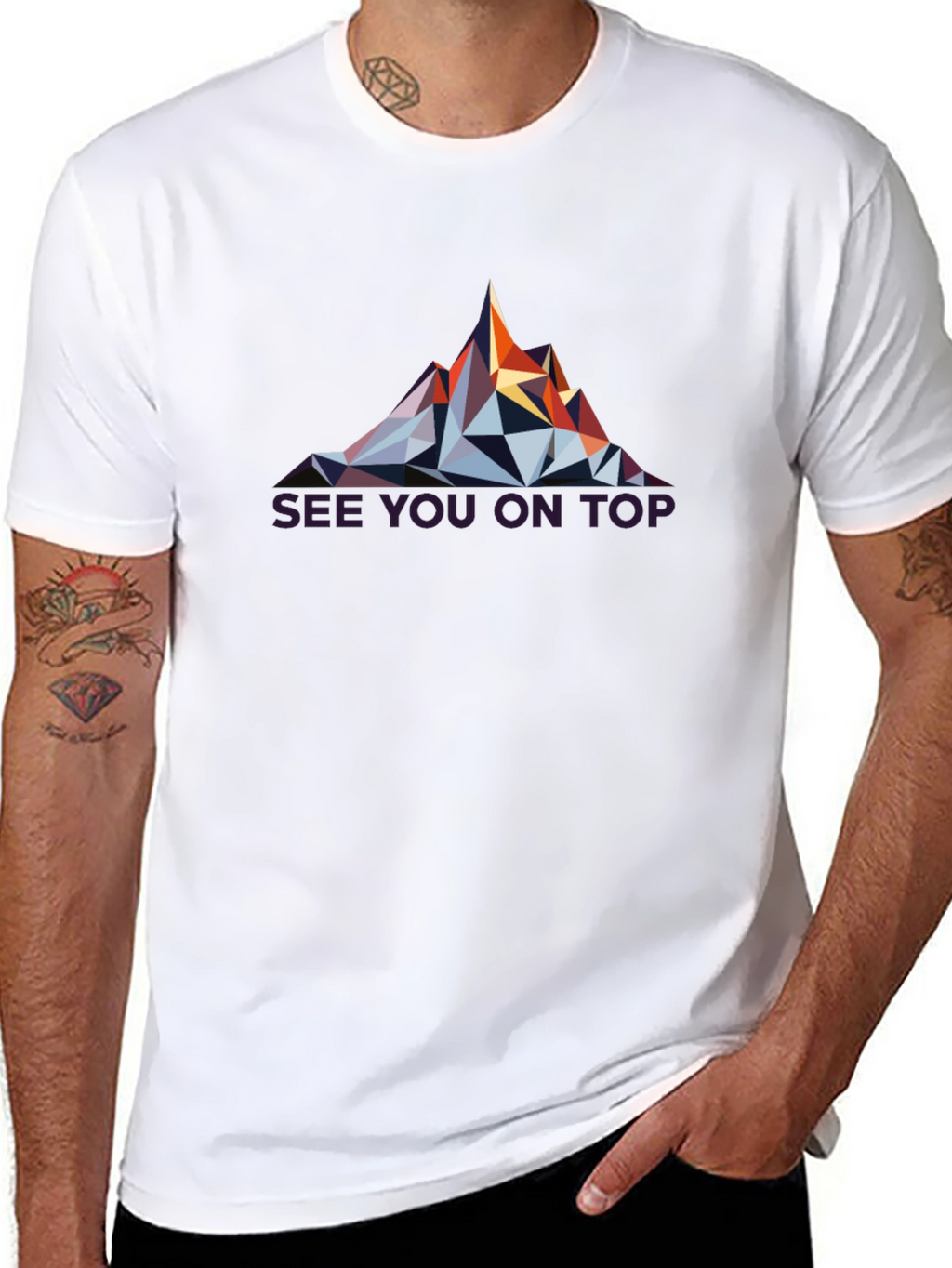 Geometric Mountain Peak T-Shirt