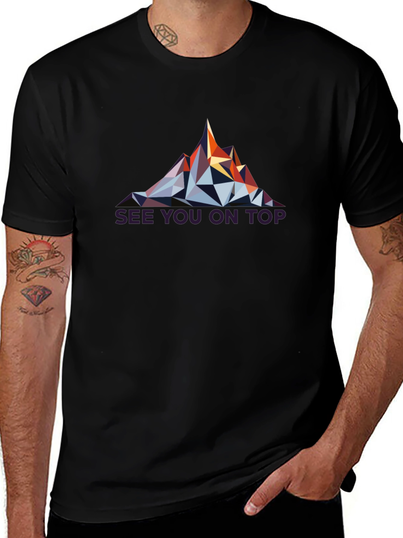 Geometric Mountain Peak T-Shirt