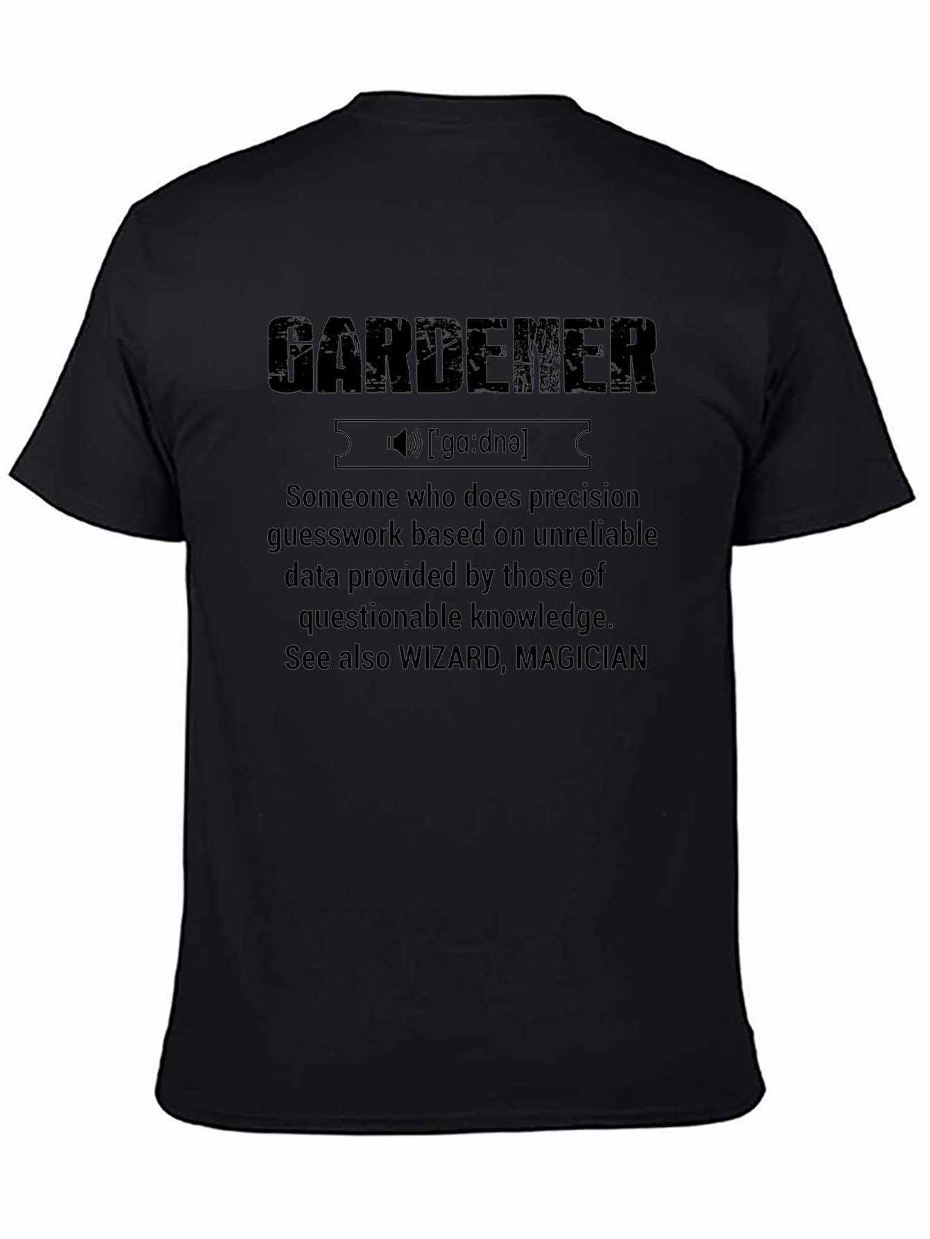 Gardener Definition T-Shirt Funny Gardening Gift