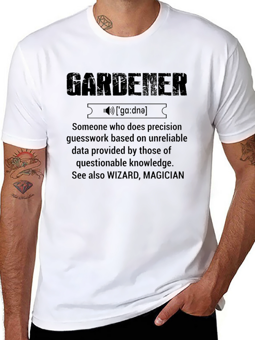 Gardener Definition T-Shirt Funny Gardening Gift