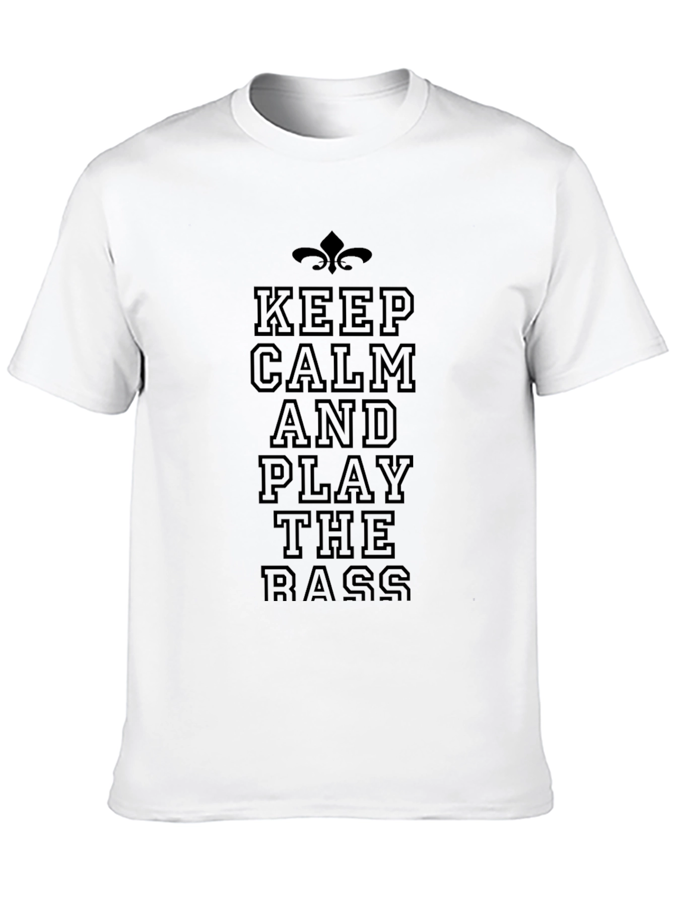Keep Calm and Play the Bass Black T-Shirt