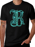 Letter R Graphic Tee - Stylish and Unique