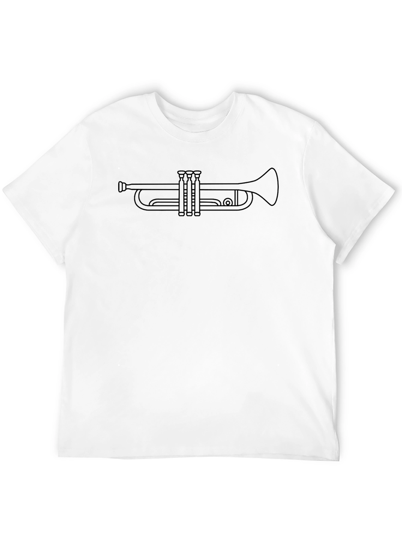 Trumpet Outline Graphic Tee
