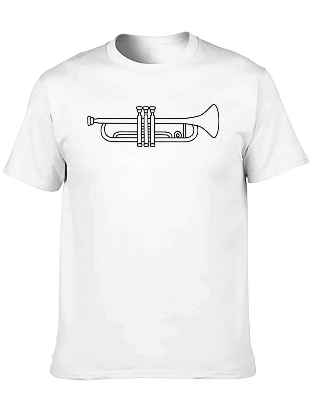 Trumpet Outline Graphic Tee