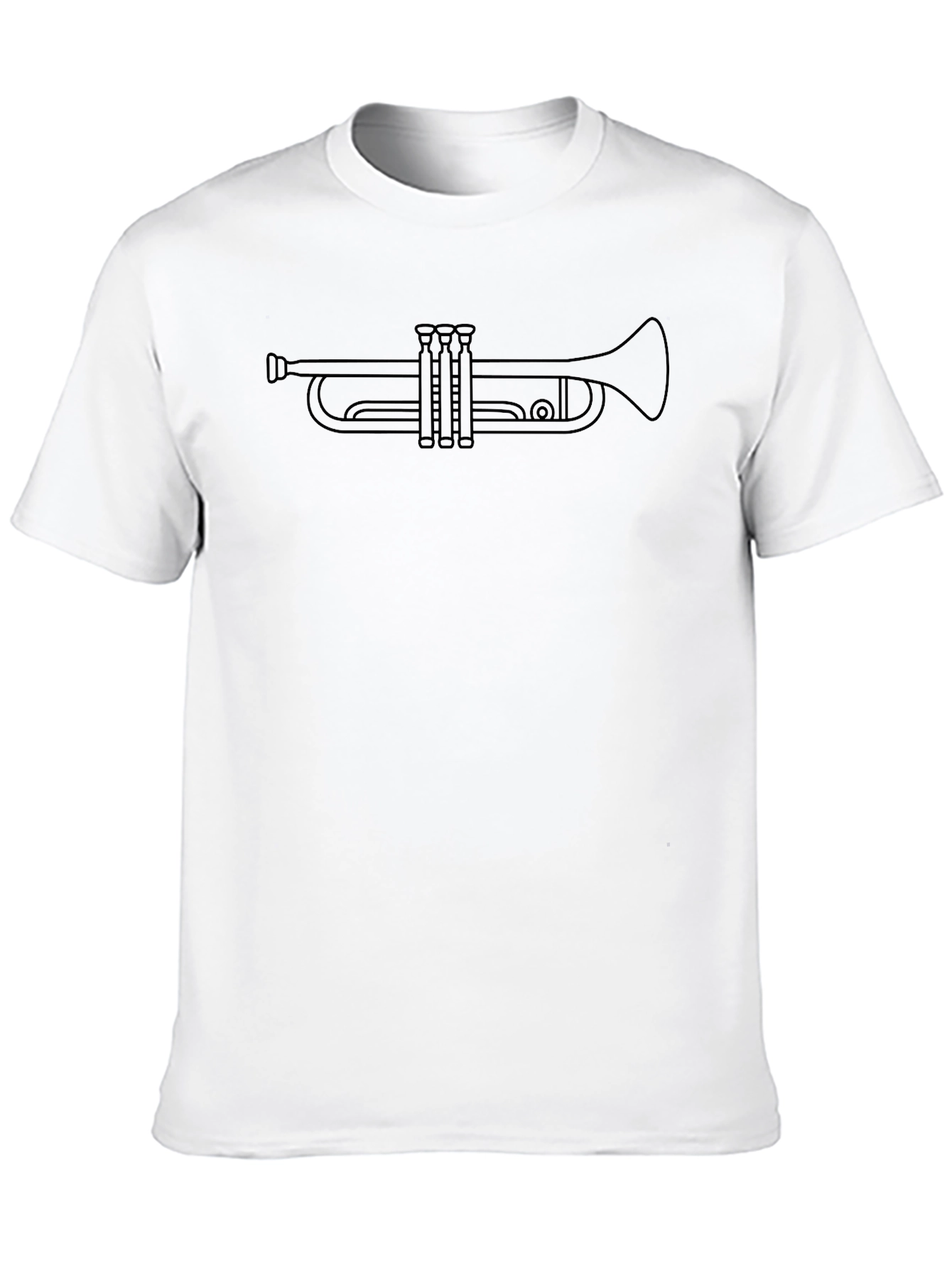 Trumpet Outline Graphic Tee