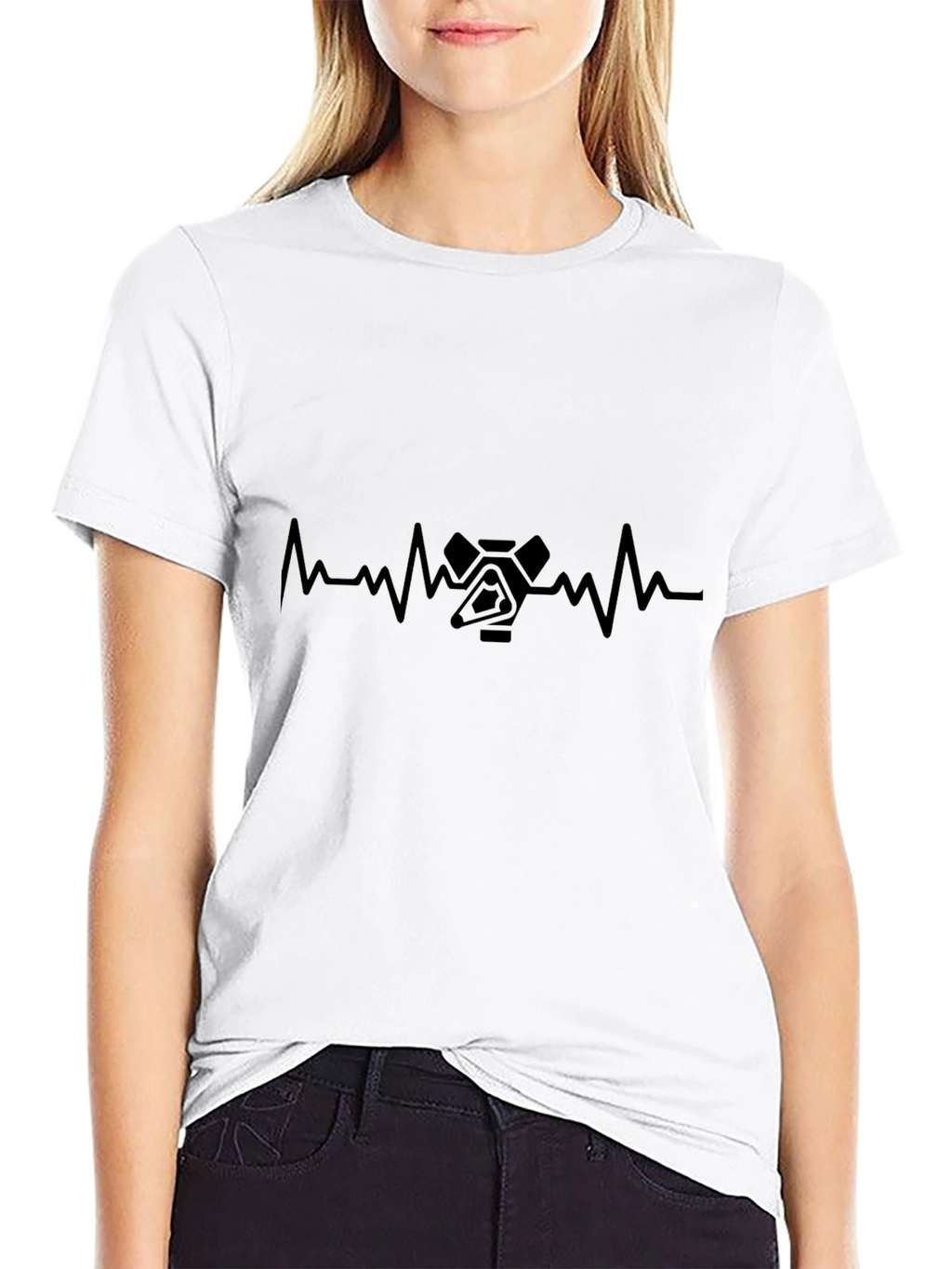 Heartbeat Robot T-Shirt - Cool Graphic Tee