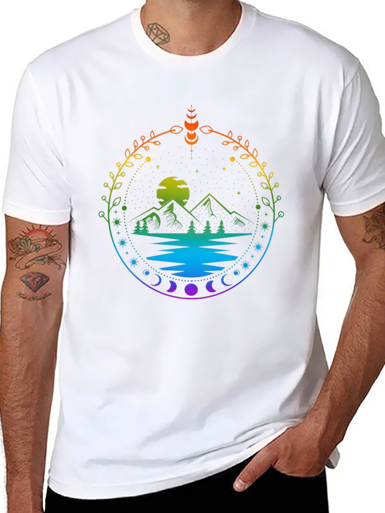 Nature Scene Graphic T-Shirt