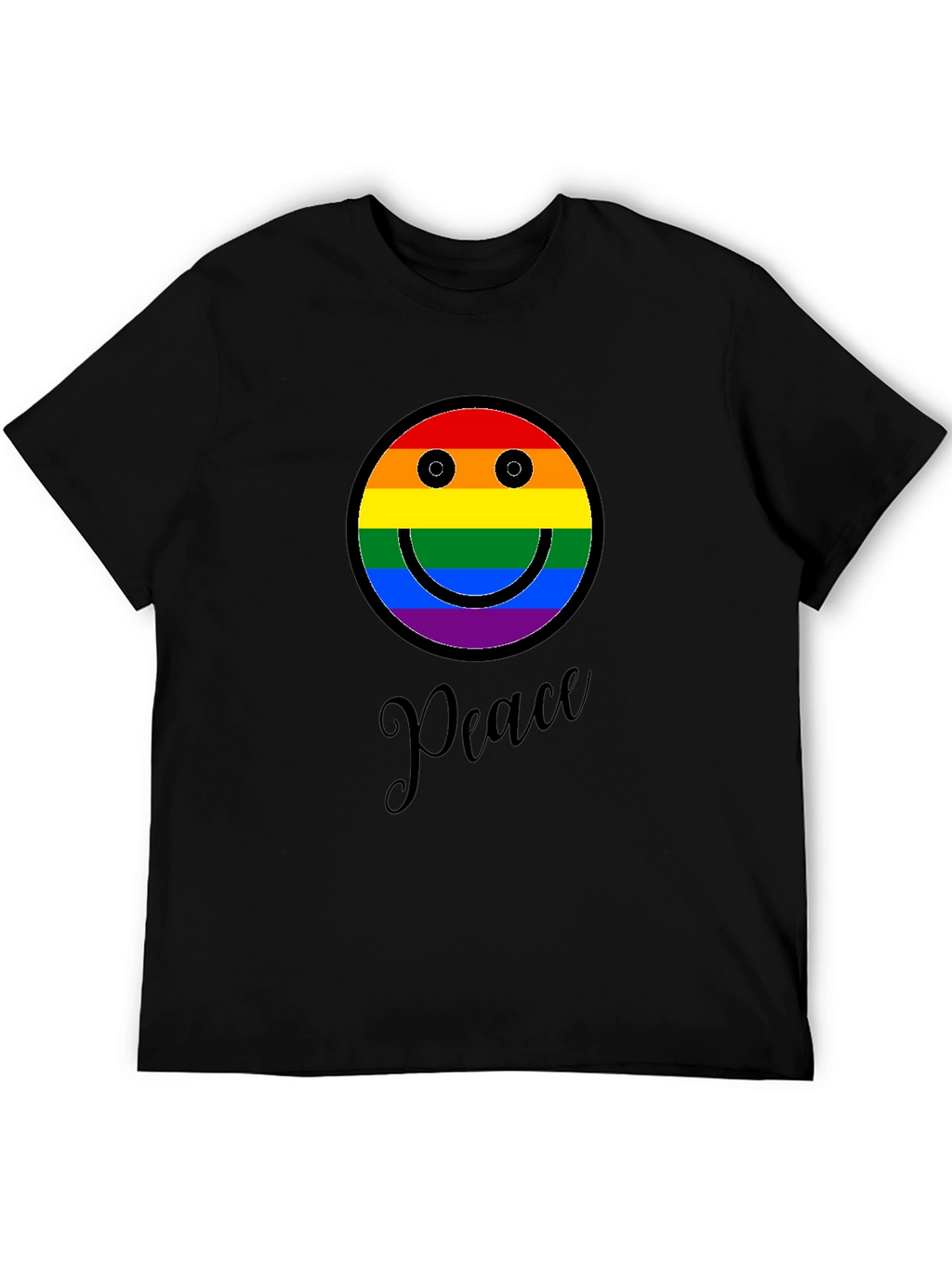 Peace Rainbow Smiley Face T-Shirt