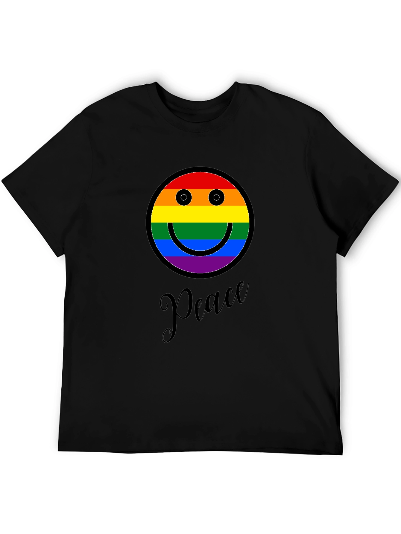 Peace Rainbow Smiley Face T-Shirt