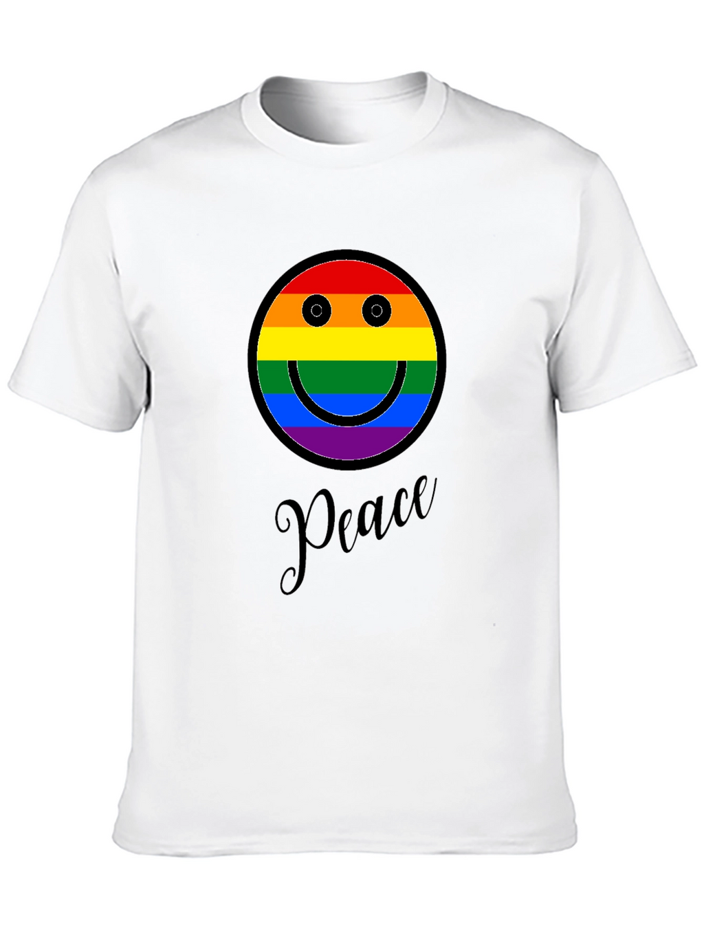 Peace Rainbow Smiley Face T-Shirt