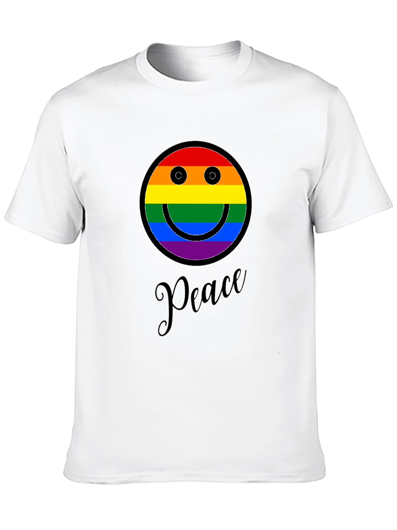 Peace Rainbow Smiley Face T-Shirt