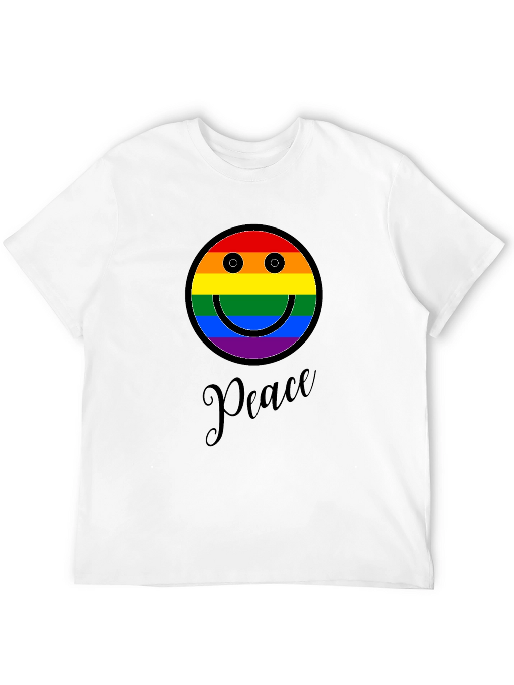 Peace Rainbow Smiley Face T-Shirt