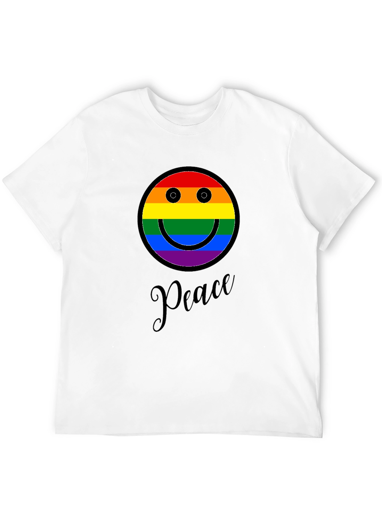 Peace Rainbow Smiley Face T-Shirt
