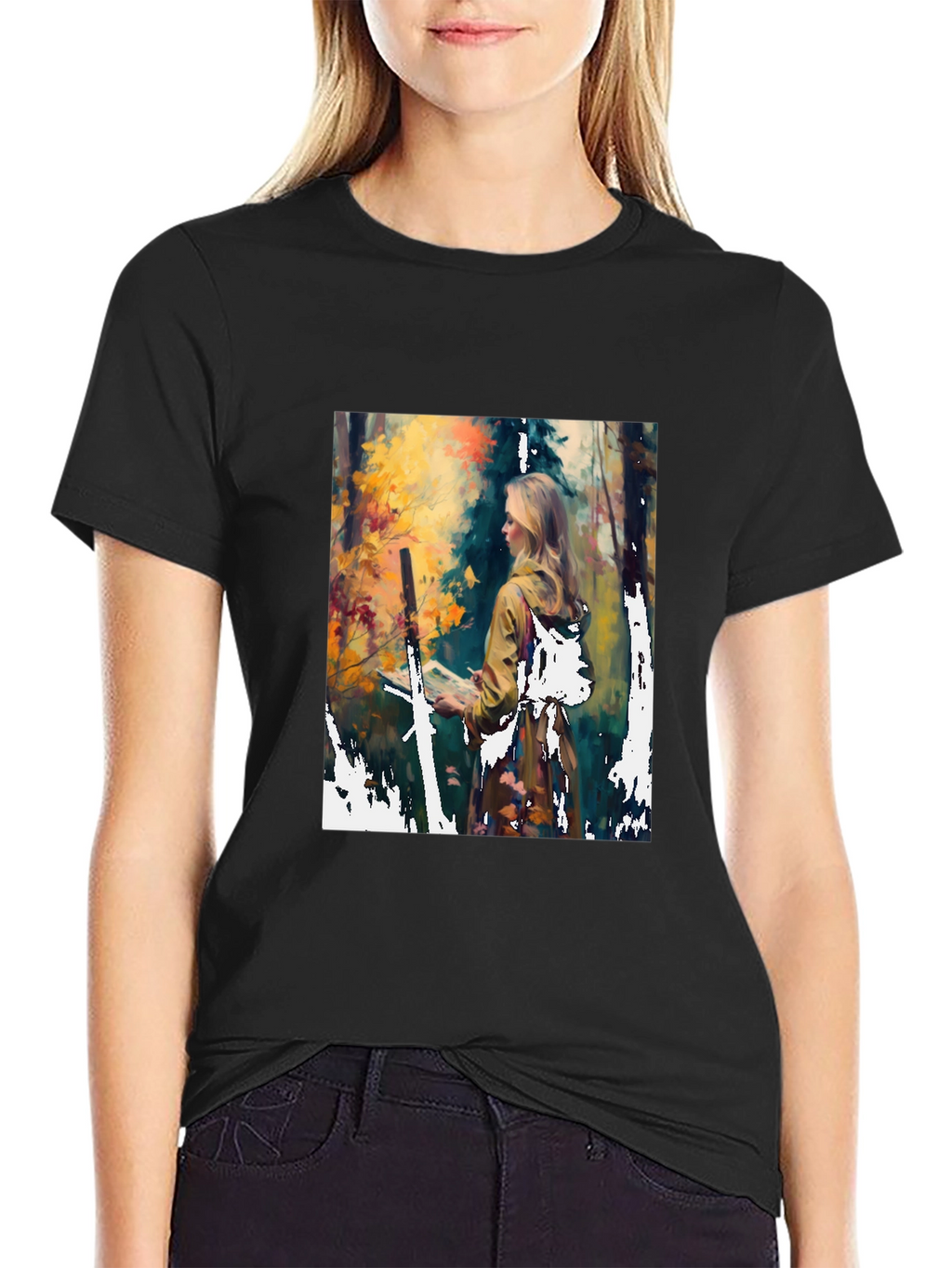 Nature Artist Graphic Tee - Unisex Black T-Shirt