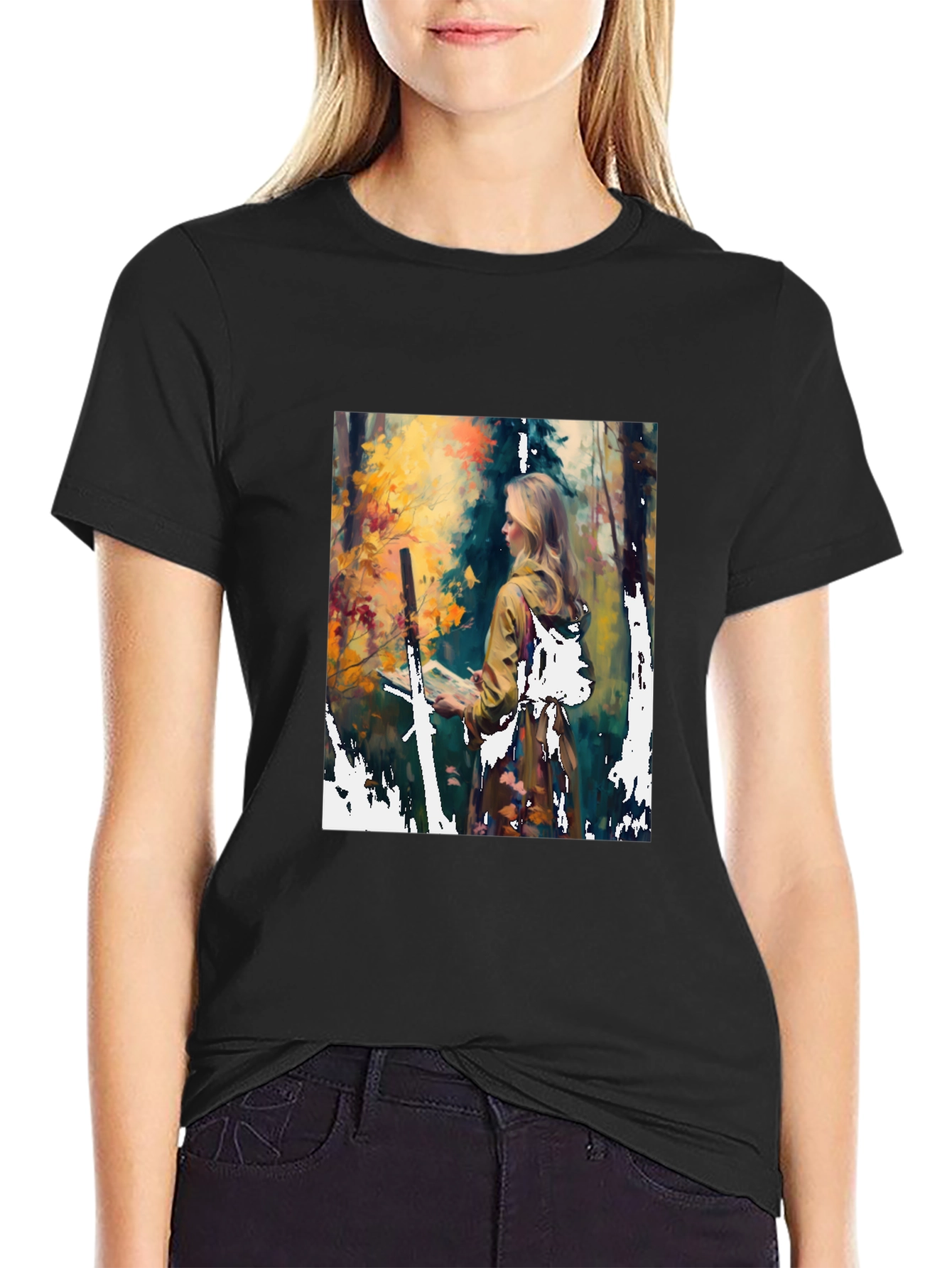 Nature Artist Graphic Tee - Unisex Black T-Shirt