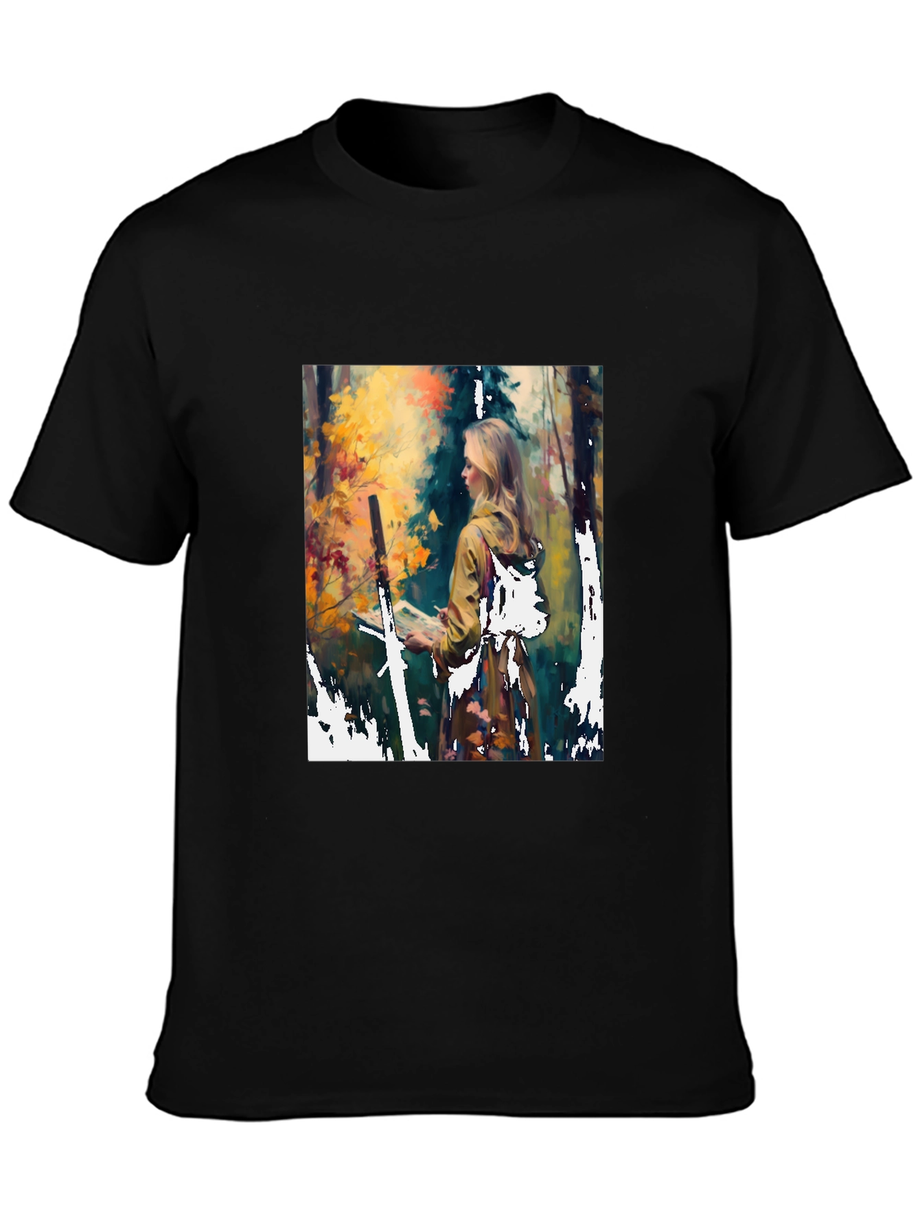 Nature Artist Graphic Tee - Unisex Black T-Shirt