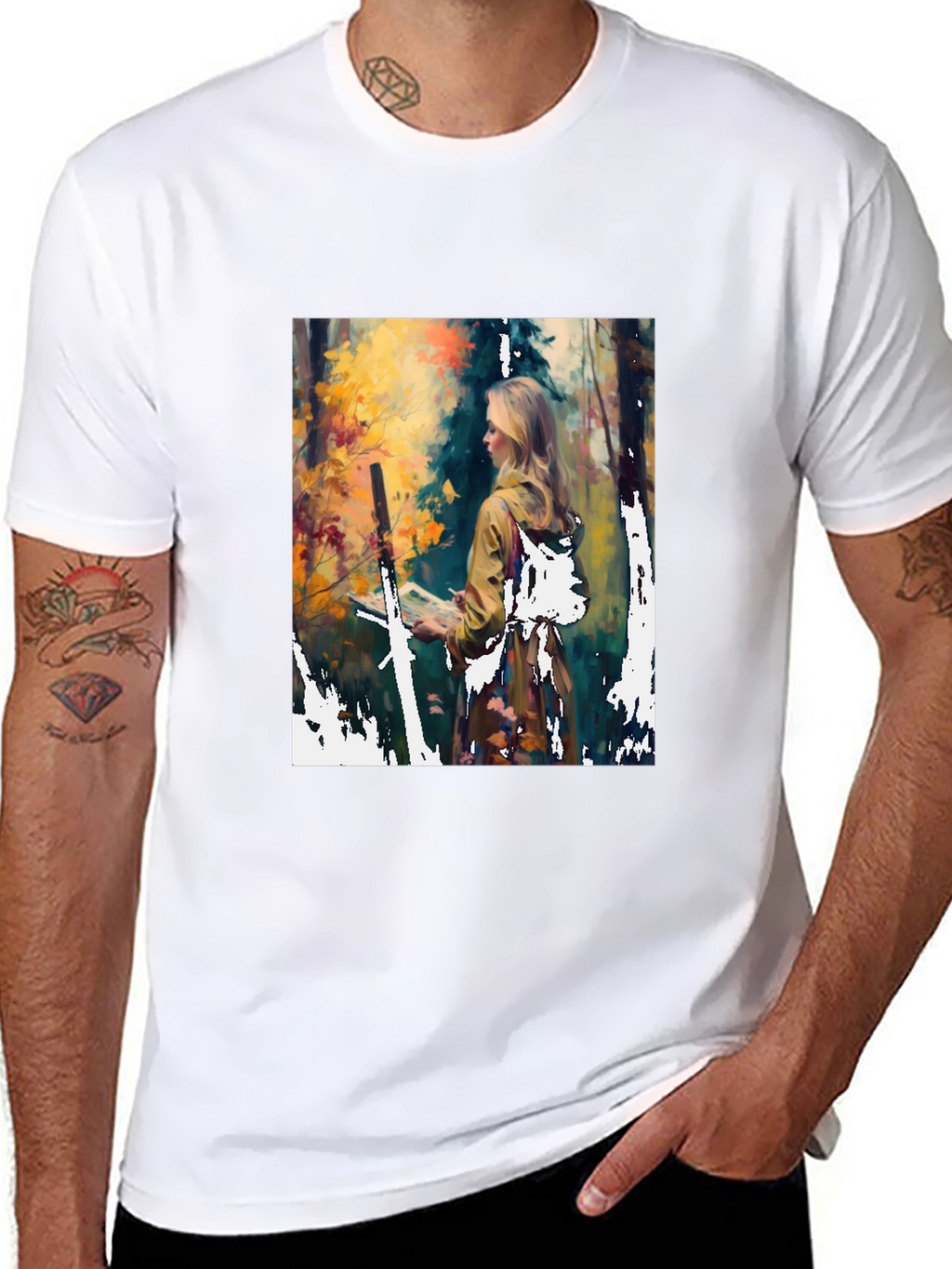Nature Artist Graphic Tee - Unisex Black T-Shirt