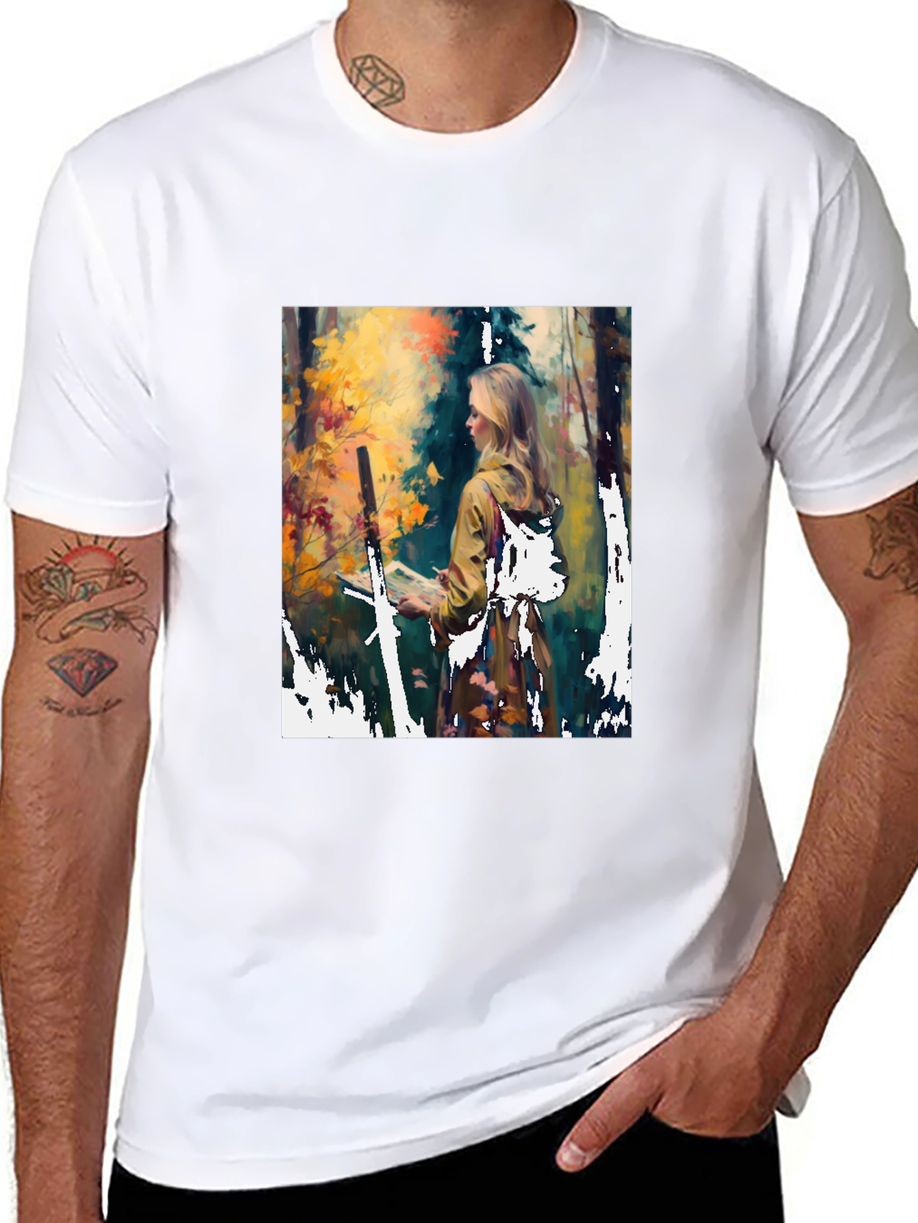 Nature Artist Graphic Tee - Unisex Black T-Shirt