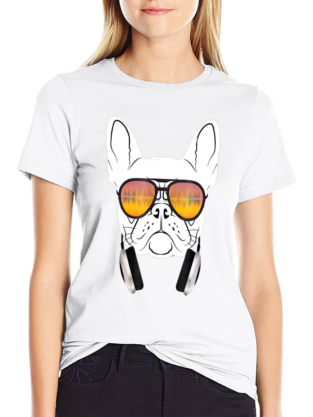 Cool Dog Graphic Tee - Trendy T-Shirt