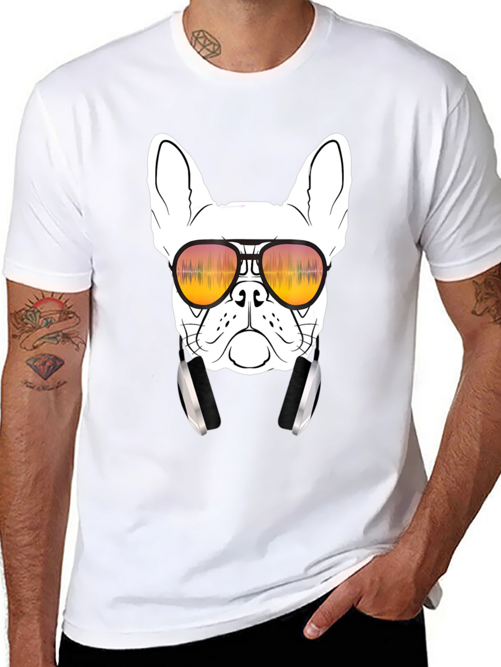 Cool Dog Graphic Tee - Trendy T-Shirt