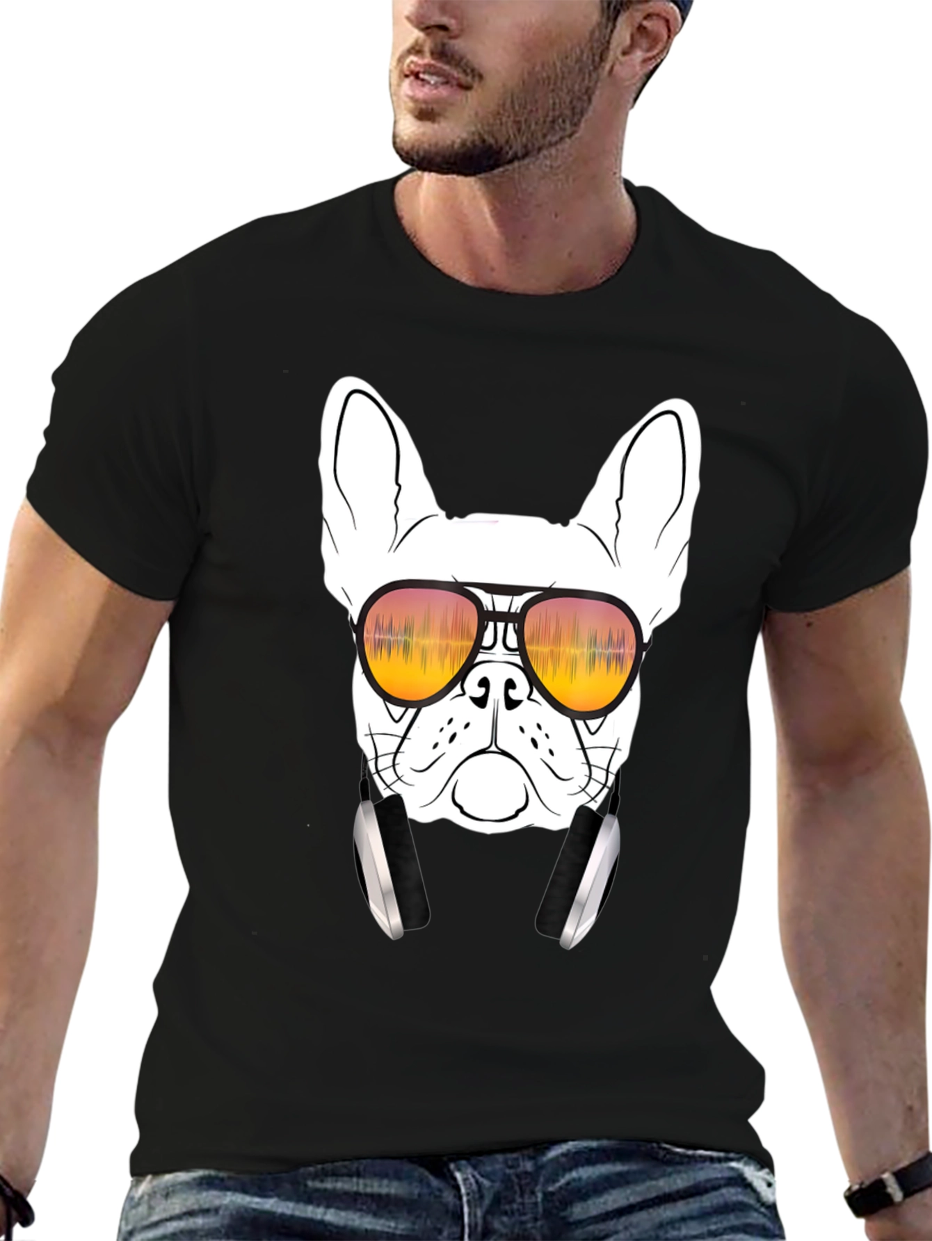 Cool Dog Graphic Tee - Trendy T-Shirt
