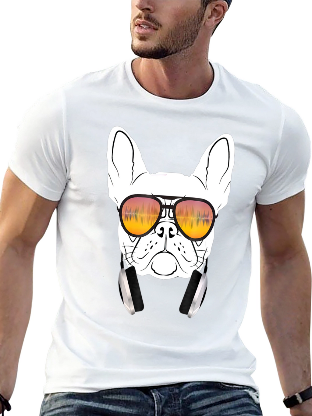 Cool Dog Graphic Tee - Trendy T-Shirt