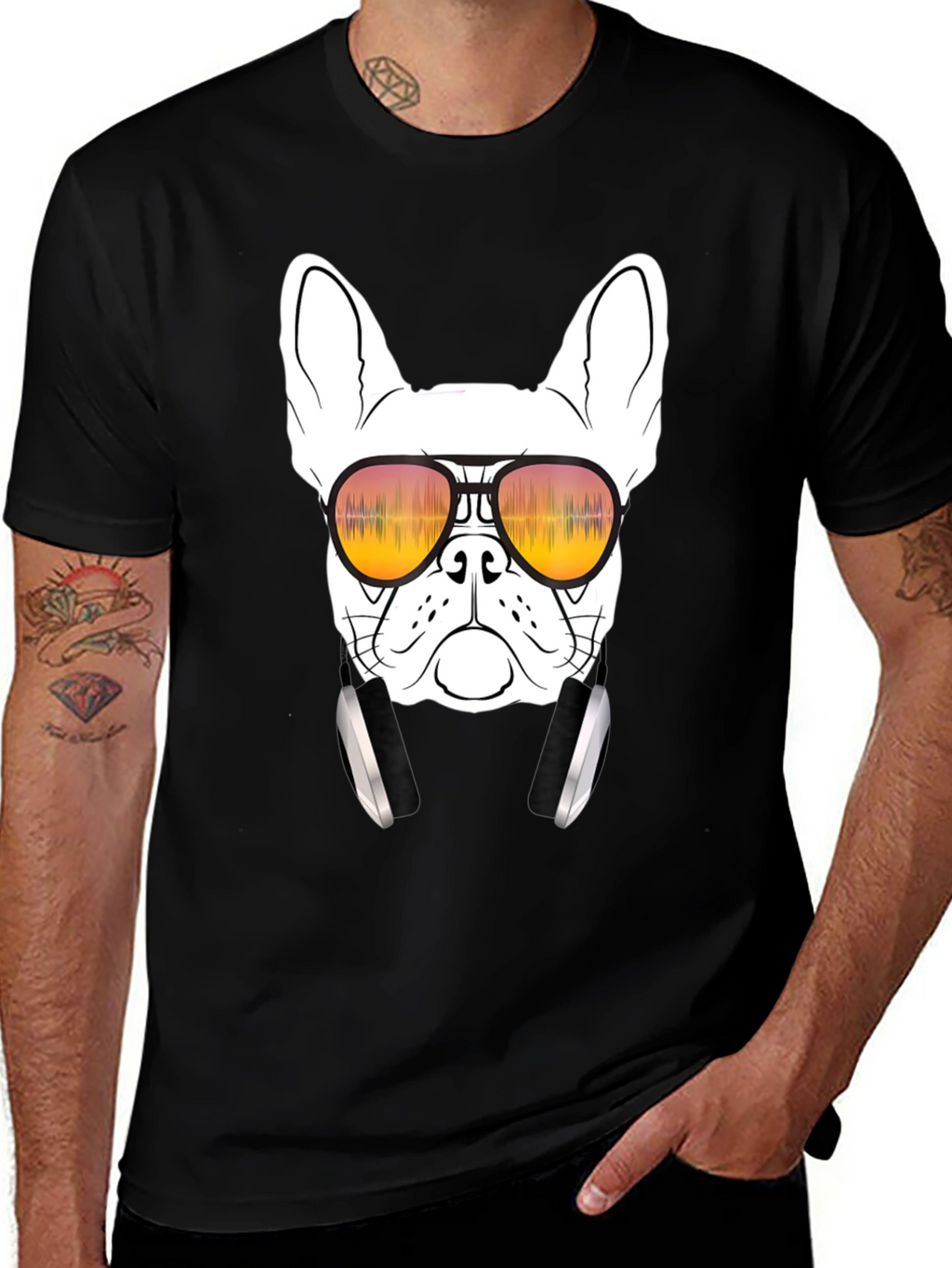 Cool Dog Graphic Tee - Trendy T-Shirt