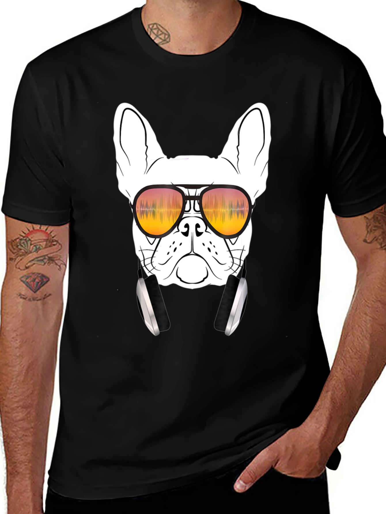 Cool Dog Graphic Tee - Trendy T-Shirt