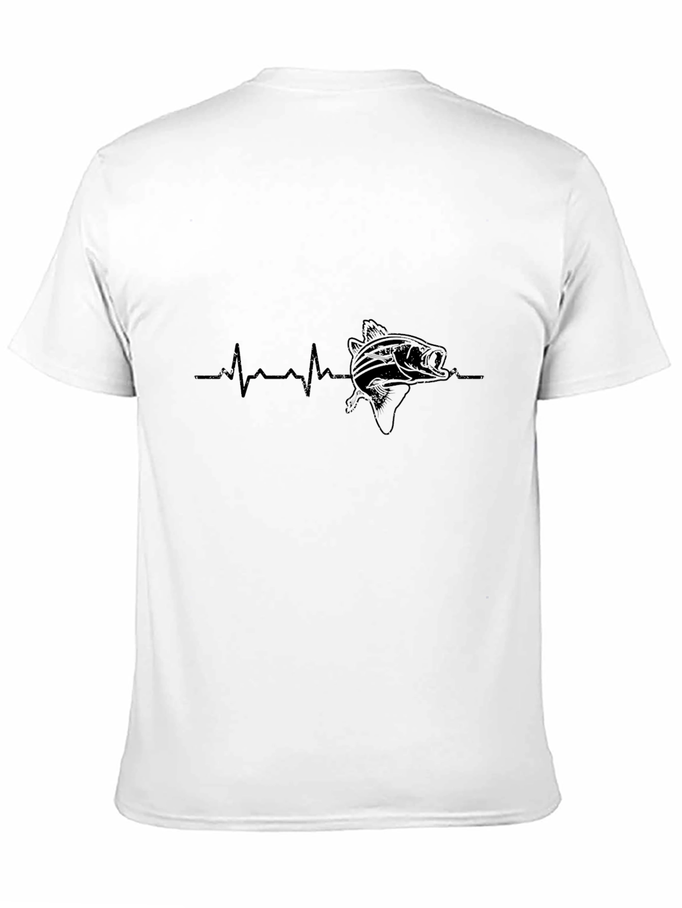 Fishing Heartbeat T-Shirt - Bass Angler Tee