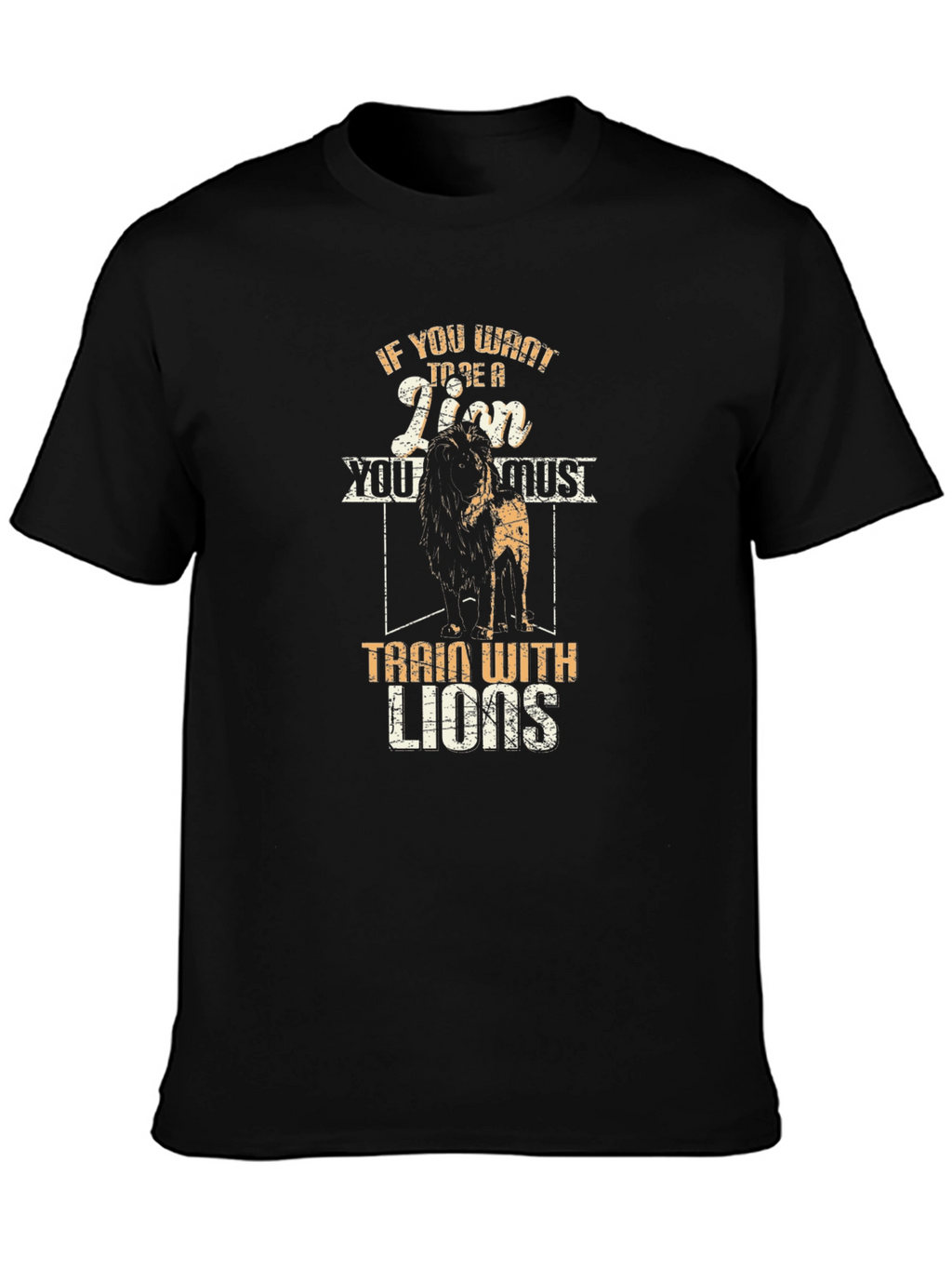 Train With Lions Graphic T-Shirt
