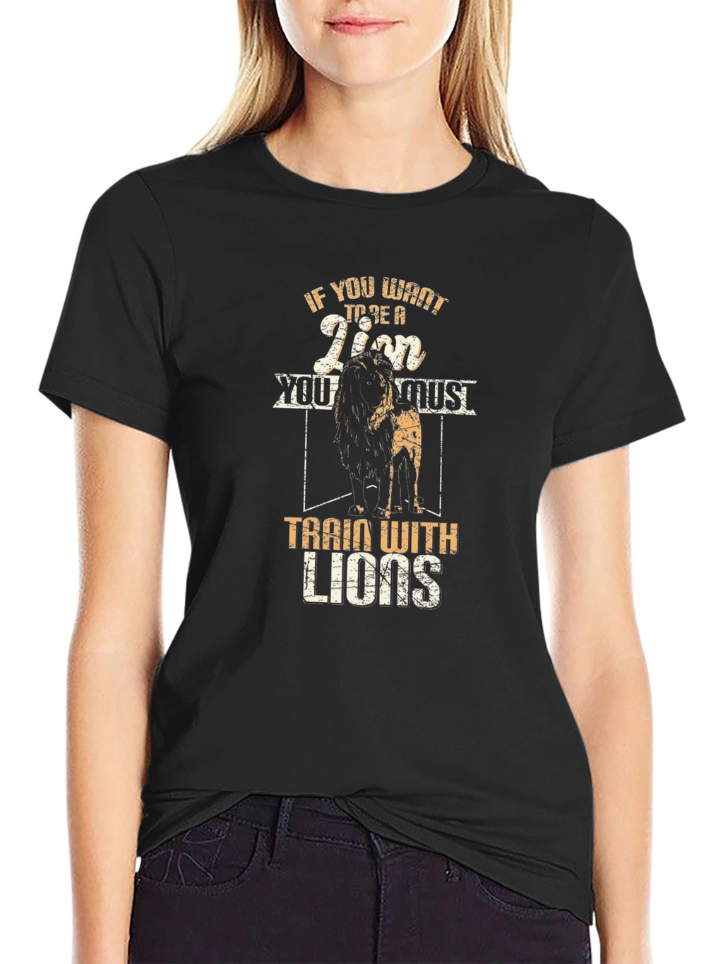 Train With Lions Graphic T-Shirt