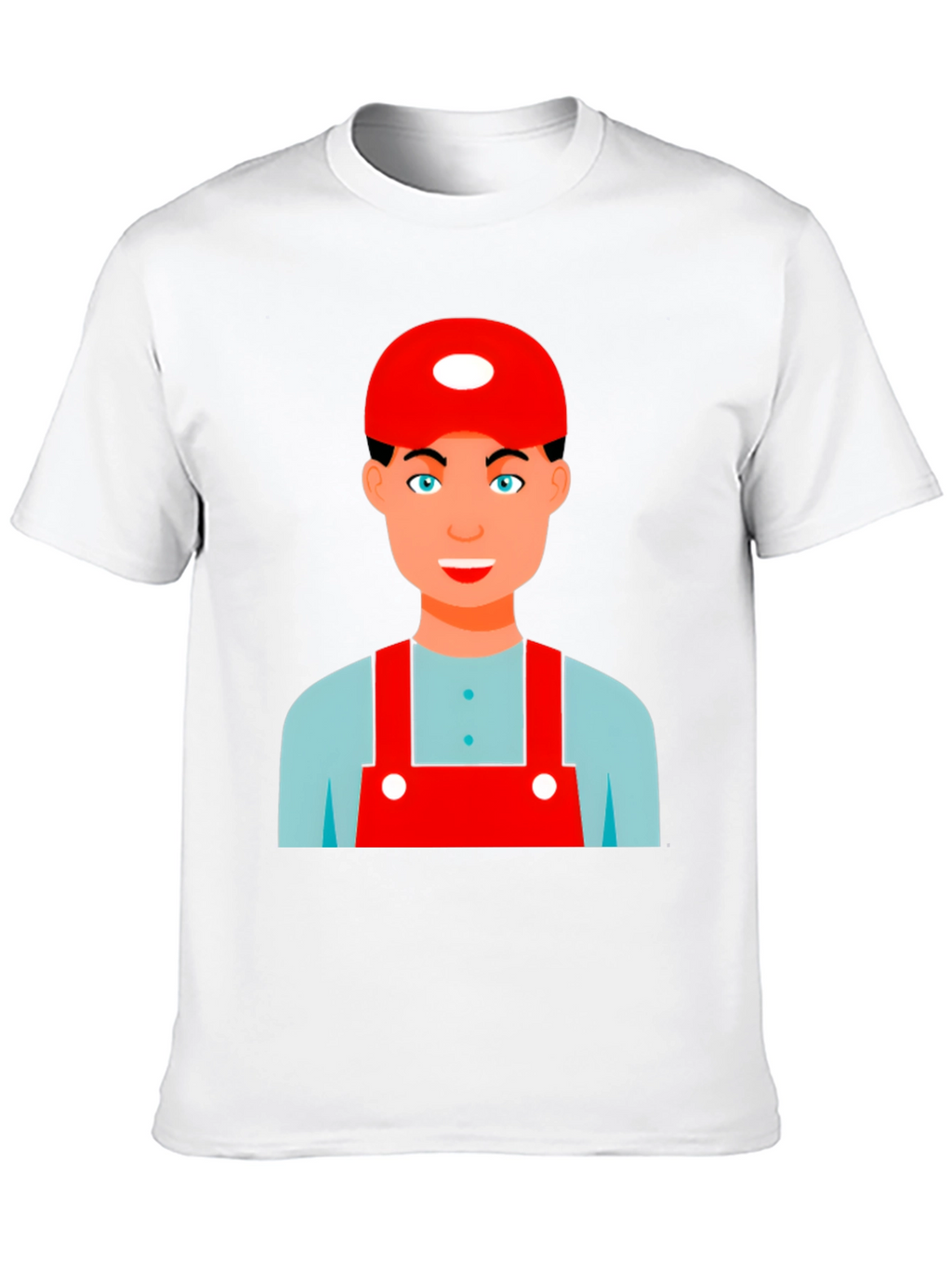 Cartoon Character Graphic Tee - Black Cotton Blend Shirt