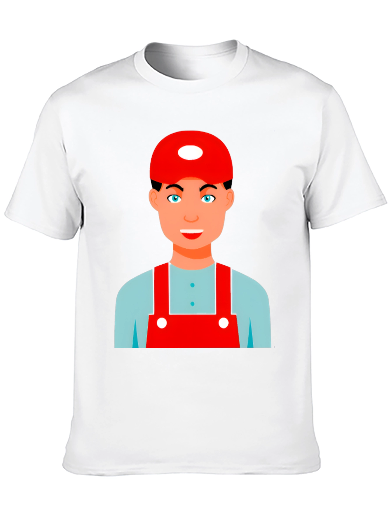 Cartoon Character Graphic Tee - Black Cotton Blend Shirt