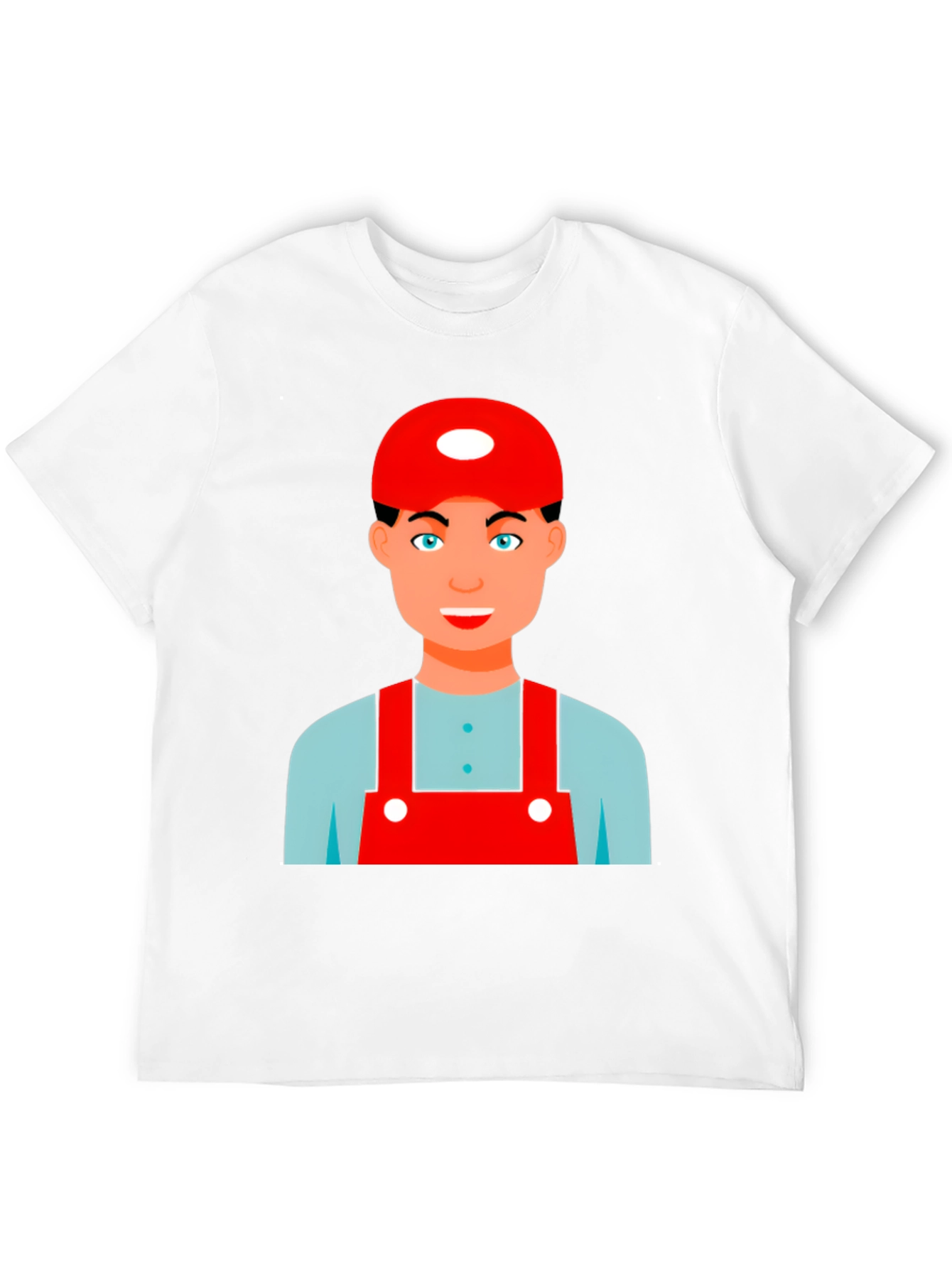 Cartoon Character Graphic Tee - Black Cotton Blend Shirt