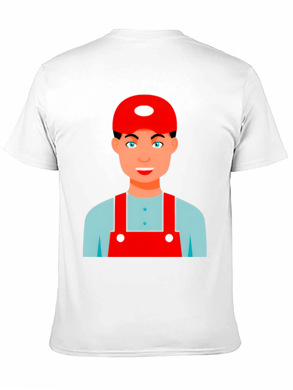 Cartoon Character Graphic Tee - Black Cotton Blend Shirt