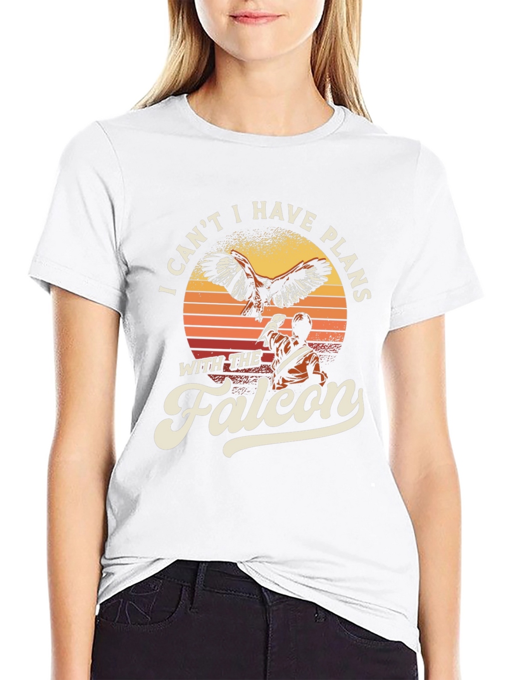 Falcon Plans Graphic T-Shirt - Bird Lover Tee